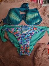 WOMENS LADIES Matalan &  M&S  BIKINI  SET TOP & BOTTOMS NEW  SIZE  10 34 B  bnwt