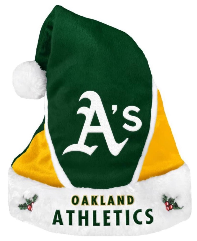 MLB Oakland Athletics Unisex Holiday Santa Hat