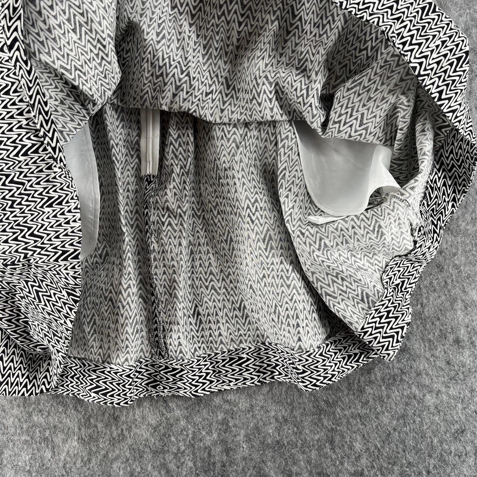 Abito da donna Kate Spade Saturday nero bianco lascia perdere taglia 00