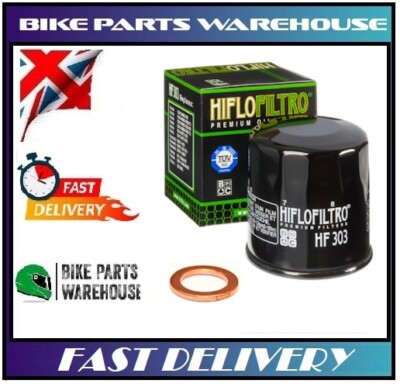 Hiflo Oil Filter & Sump Plug Washer fits Kawasaki ZX-6R 600 R