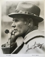 TOM LANDRY SIGNED AUTOGRAPHED 8x10 PHOTO LEGENDARY DALLAS COWBOYS COACH