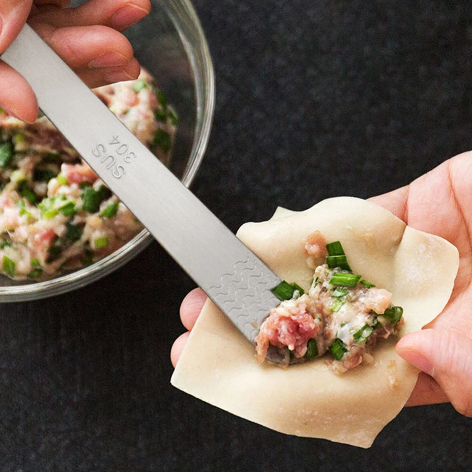 4pcs Ravioli Press Tool Pierogi Dumpling Maker Ravioli Stuffing Spoon - Image 3 of 4