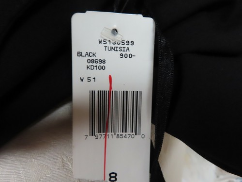 NWT ELEGANT JONES WEAR SZ 8 SLEEVELESS STRETCH TUNISIA LITTLE BLACK DRESS - Picture 6 of 6
