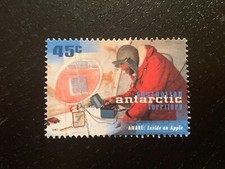 1997 AAT ANTARCTIC 50TH ANNIVERSARY ANARE 45C INSIDE AN APPLE - FINE USED