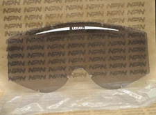 Vintage NOS Motorcycle Lexan Lens Grey Tinted Goggle Lens Replacement