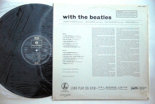 BEATLES WITH THE BEATLES 1976 LABEL 1 RARE EXYUGO LP - Picture 2 of 2