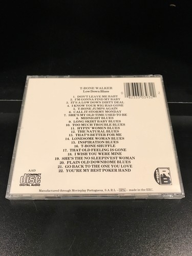 T-Bone Walker: Low Down Blues-CD-VG+ Condition-Charly Records - Imagen 2 de 2