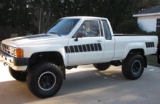 VINTAGE STYLE RETRO VINYL DECALS GRAPHICS STICKERS SET FITS TOYOTA  84 TO 87