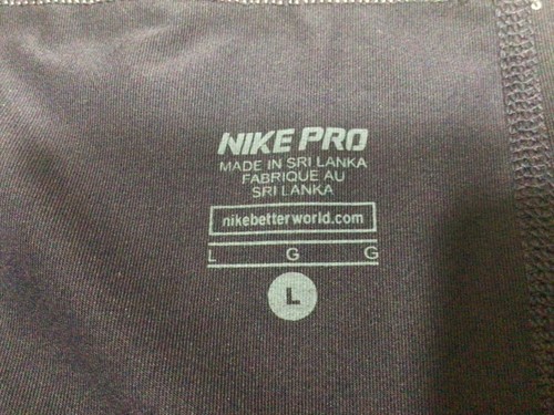 Nike Pro Dri- Fit Purple Leggings Sz Large Waist 30”, Rise 7.5-8.5”, Inseam 30.5 - Picture 7 of 10