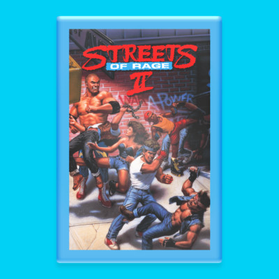 Streets of Rage 2 Kunststoff Bilderrahmen Magnet ** WEITERE DESIGNS FINDEN SIE IN MEINEM SHOP!**