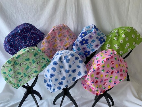 Unisex smock style scrub cap/theatre hats (nurse, doctors, chef, vet, dentist) - Picture 64 of 98