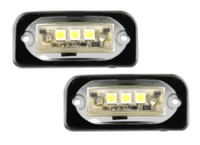 LED Kennzeichen Beleuchtung mit 3 LED CAN BUS f&uuml;r Mercedes W203 Limo Bj. 00-07