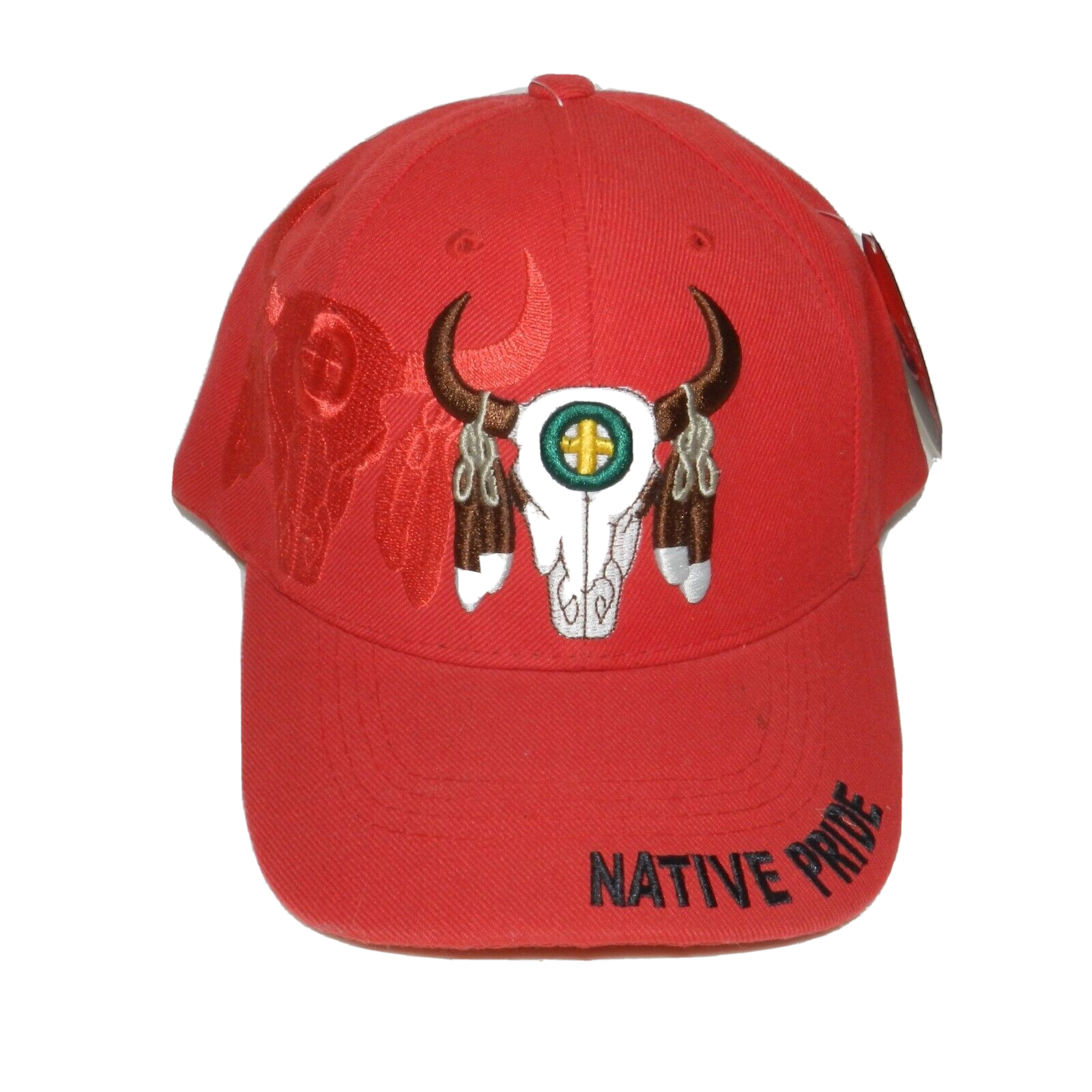 Native Pride Bull Sun Hat for Baseball Hiking Fishing Hip Hop Style-image