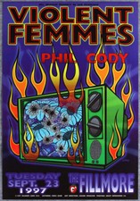 Violent Femmes Phil Cody Fillmore SF 9/23/1997 Poster Chris Shaw F291 Flaming TV