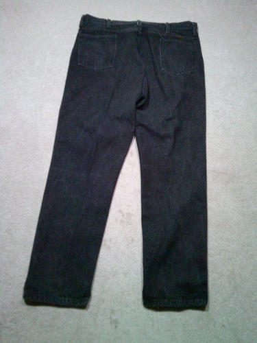 Vtg Rustler Jeans Mens 40x32 Black Made In USA - Picture 2 of 12