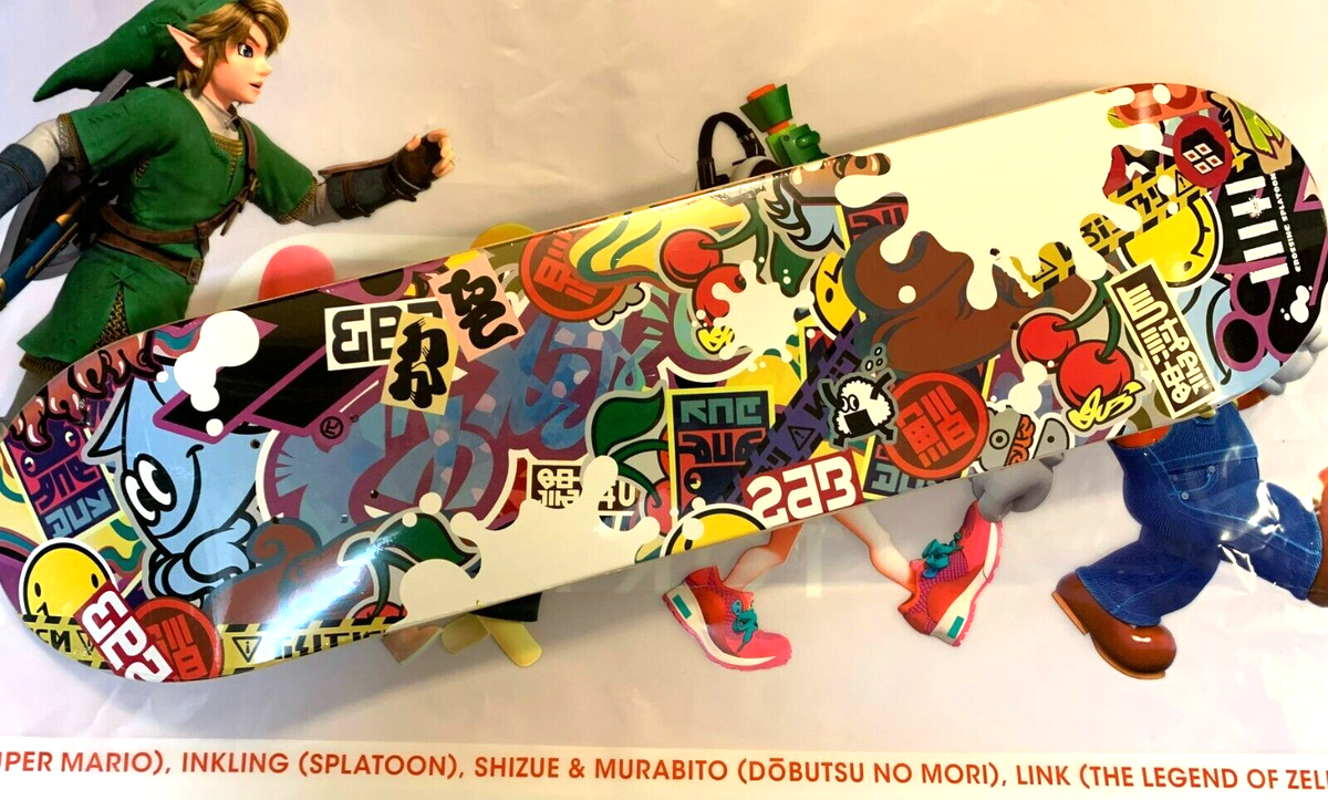 Splatoon Skateboard Deck CROSSING SPLATOON For Exhibition Splatoon Skateboard Deck CROSSING SPLATOON For Exhibition
