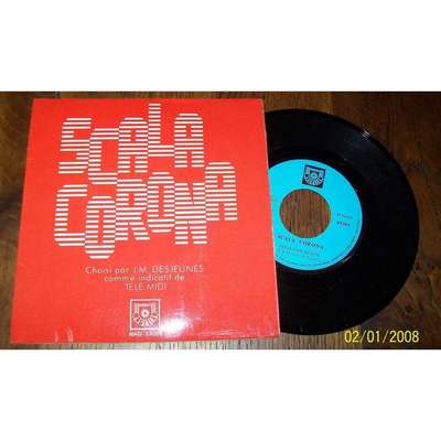  SCALA CORONA - Same Rare French PS 7' Library Funk Indicatif Tele Midi Magellan