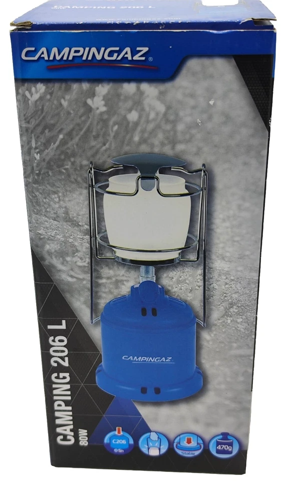 Campingaz Camping 206 L 80W Gaslaterne Campinglampe Laterne für Gas-Kartuschen - Bild 1 von 2