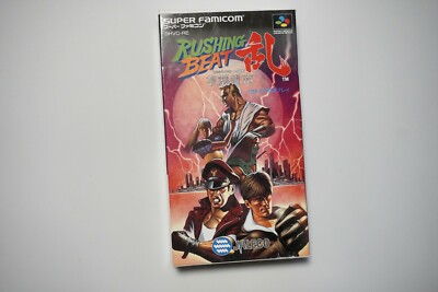 Super Famicom Rushing Beat Ran Fukusei Toshi boxed Japan games US