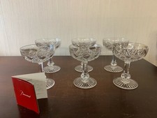 17 Champagne Glasses Model Colbert Crystal From BACCARAT Price Per Unit 