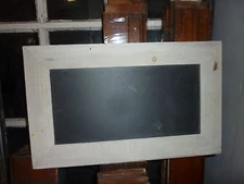 Salvaged roof SLATE repurposed WITH salvaged molding as frame 20" x 12.25"