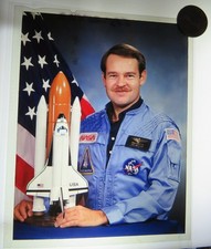 Photo NASA transparence positive 4 x 5" vintage astronaute John CREIGHTON 1978