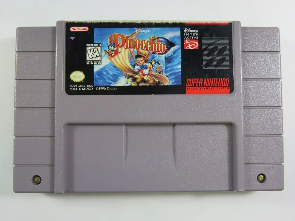 PINOCCHIO SUPER NINTENDO (SNES) NTSC-USA (CARTRIDGE ONLY)
