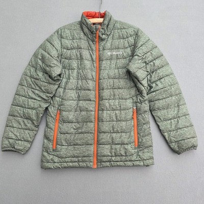 Columbia Omni Heat Padded Jacket Green Orange Herren Größe S Small 
