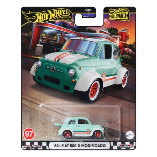 Hot Wheels Boulevard Series 1:64 60's Fiat500 D Modificado #97 HRT65 