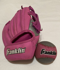 Franklin RTP-10N Ready To Play 2000 Pink Baseball Glove Right Throwing  Ball