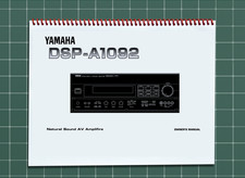 Yamaha DSP-A1092 &mdash; Owners Manual User Guide Instructions &mdash; 71 Pages &mdash; USA Made