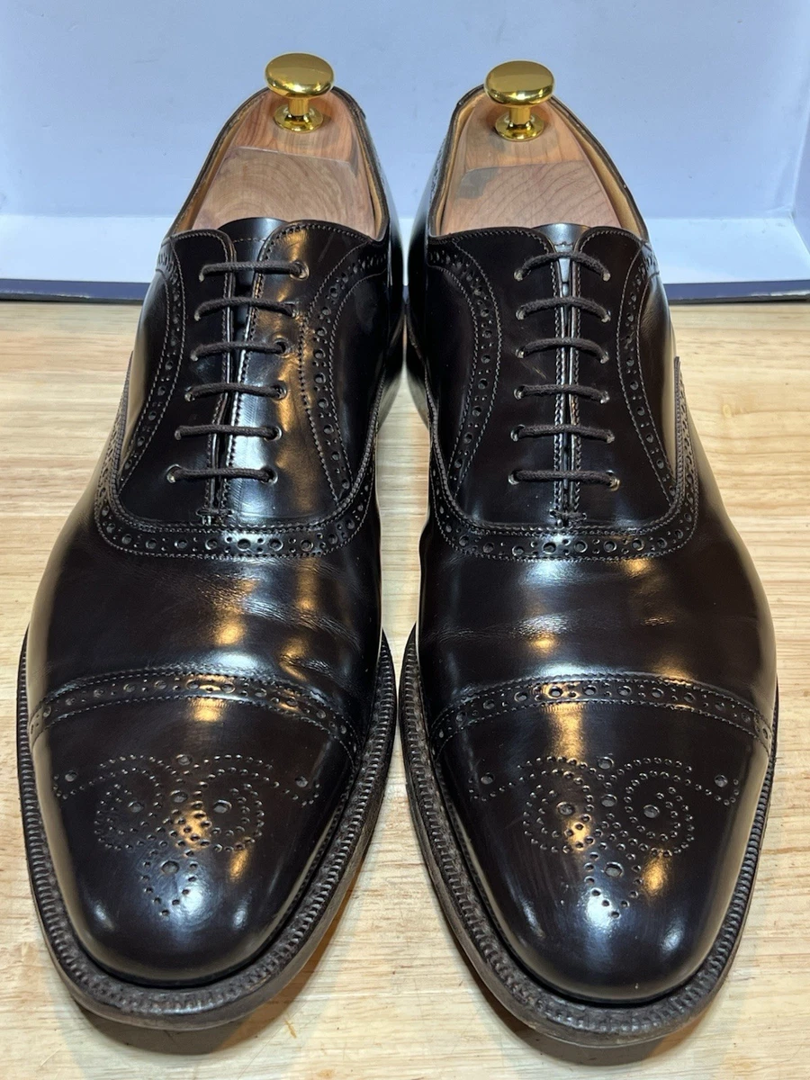 9.5 M UK/ 10.5 US Mens Church\'s Prima Classe Brown Ostrich Leather Derby Shoes CHURCH main image 3