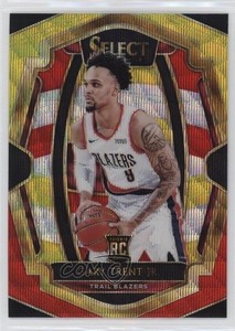 2018-19 Panini Select Premier Level Tri-Color Prizm Gary Trent Jr #163 Rookie RC
