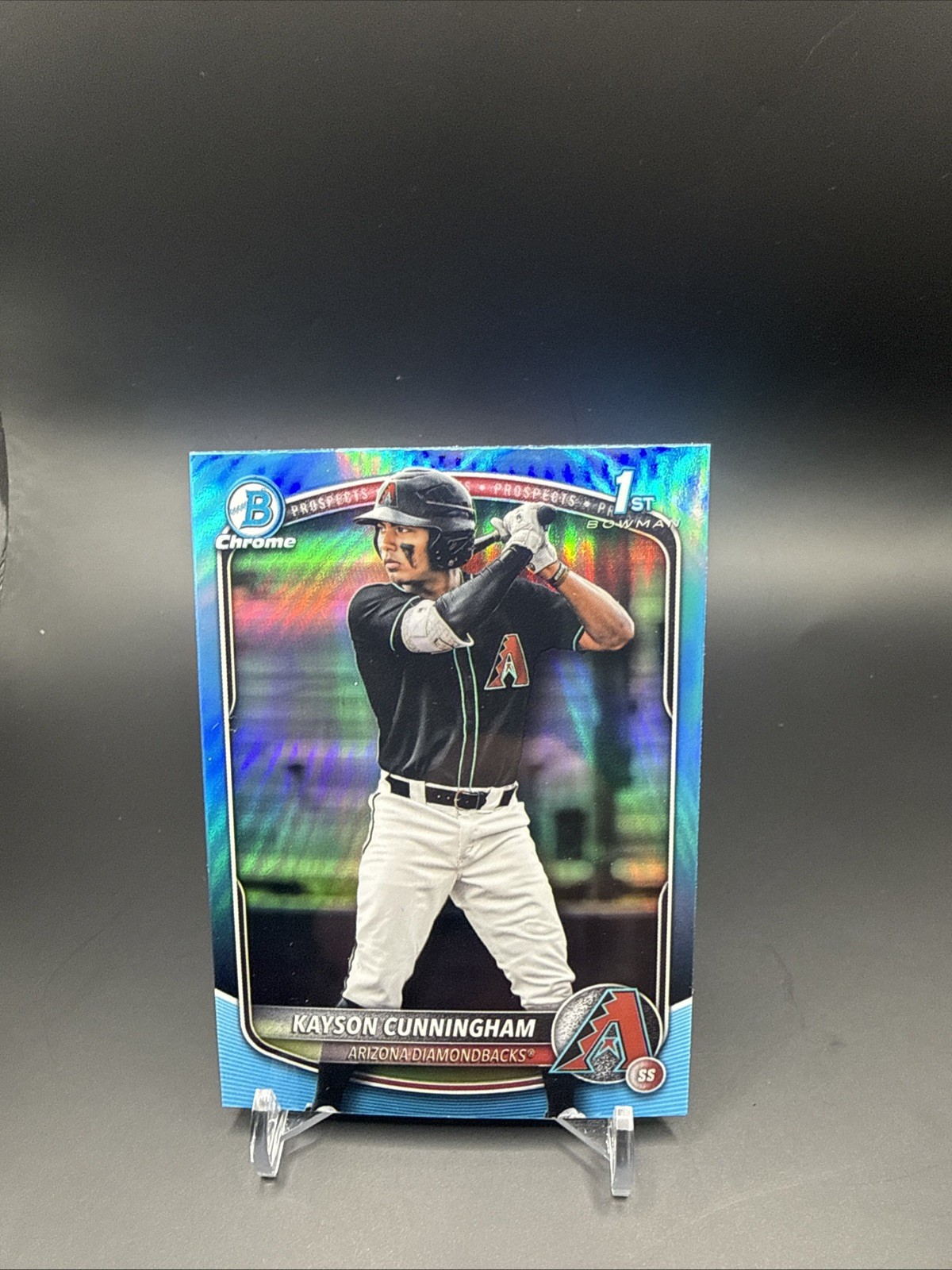 2025 Bowman Draft Chrome Kayson Cunningham 1st Sky Blue Refractor SP