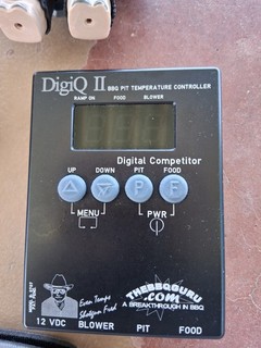 UNTESTED BBQ Guru DigiQ II #0707 BBQ Pit Temperature Controller NO CABLES