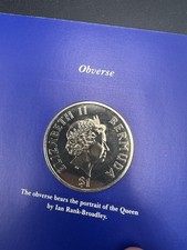 2000 Bermuda Race Of The Century Tall Ships Dollar Copper Nickel Coin in Folder