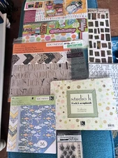 Large Lot K & Company Scrapbook Media, Paper, Stickers and More Holiday