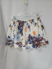 Abercrombie Fitch Size S Womens Floral 100 Cotton Short Pleated Flare Skirt