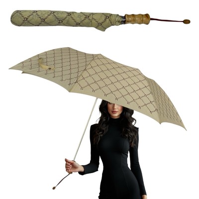 Vintage 90s 00s ETIENNE AIGNER Large Umbrella Folding Monogram Case Cover NWOT