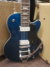DeArmond By Guild M-75T Blue Sparkle Guitar