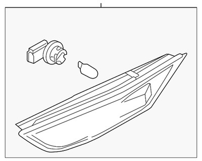 Genuine Nissan Marker Lamp Assembly 26180-62B0A