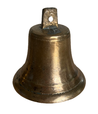 #ad #ad Vintage Brass Ship Bell Bronze antique 3quot; Tall rare unusual Handmade Loud Ring $24.99