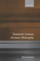 Paul Gorner | Twentieth Century German Philosophy | Taschenbuch | Englisch