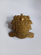 CAP BADGE BRITISH 1ST BATTALION BLACKPOOL VOLUNTEERS 