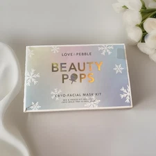 Love & Pebble Beauty Pop Cryo-Facial Mask Kit Cryo Mold Tray & Face Mask Sealed