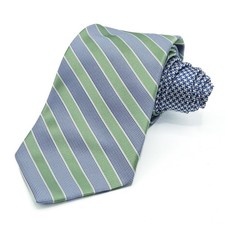 Tommy Hilfiger Men's Suit Dress Oxford Striped Tie Blue Light Green White NEW