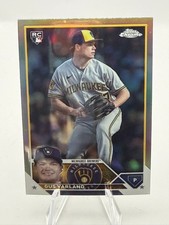 GUS VARLAND 2023 TOPPS CHROME REFRACTOR ROOKIE MILWAUKEE BREWERS #USC173 JC