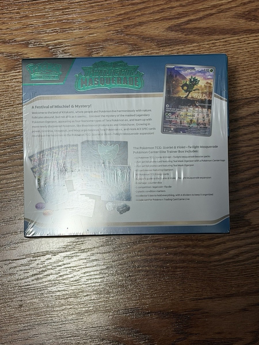 Twilight Masquerade Pokemon Center Exclusive Sealed Elite Trainer Box ETB | eBay Twilight Masquerade Pokemon Center Exclusive Sealed Elite Trainer Box ETB | eBay