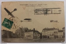 Troyes - Circuit de l'Est 1910, Aviation, Avion - 1ère étape - Place de la Préfe