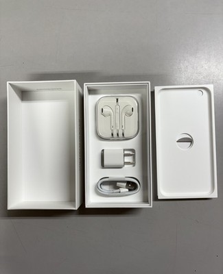 Apple iPhone 6s Plus Box Original BOX ONLY with Power Adapter, Charger + Earbuds